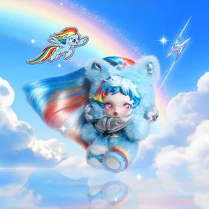 100% Authentique POPMART pour SKULLPANDA pour <span class=keywords><strong>My</strong></span> <span class=keywords><strong>Little</strong></span> for Animals Pendentif Peluche Thème Poney Boîte Mystère Nouvelle Sortie labubu - Product Image 3