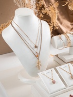 Mini cintres velours désherbage métal boîte barre comptoir boucle d'oreille collier bague bijoux mannequin présentoir pour emballage
