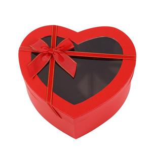DAMAI Boutique Valentine's Day Heart Shaped Gift <b>Boxes</b> with Window Nesting Cardboard Box for Holiday <b>Present</b> Wrapping Packaging - Product Image 4
