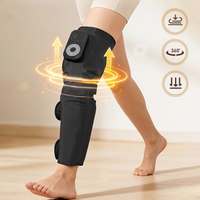 Masseur de jambes complet avec compression d'air et chaleur, masseur sans fil pour mollets et cuisses pour la circulation et la récupération, contrôle de la durée