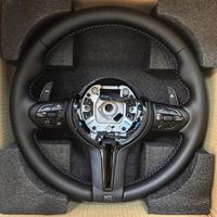 Volant de voiture en cuir pleine fleur noir OEM M Stitch pour BMW 2011 2016 2015 F10 F90 F30 m Sport F30 M3 M6 M340i Series