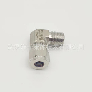 Conector de doble férula de ángulo recto con rosca externa de acero inoxidable 316 SL-ME-8M-4T para tuberías de aceite, maquinaria e industria química - Product Image 4