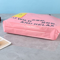 Sac tissé à la main personnalisé pour les activités du campus, imperméable, en plastique PP, design publicitaire, sac de shopping, sac de rangement, sac cadeau
