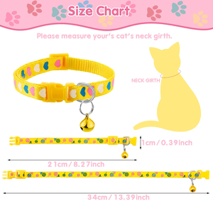 Collier pour chat coloré en gros avec motif d'amour - Product Image 2