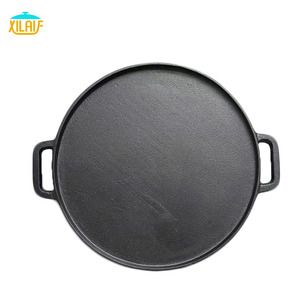 Hot bán gang đồ nấu nướng vòng BBQ nướng Frying Pan <span class=keywords><strong>griddle</strong></span> tấm cho cắm trại ngoài trời - Product Image 3