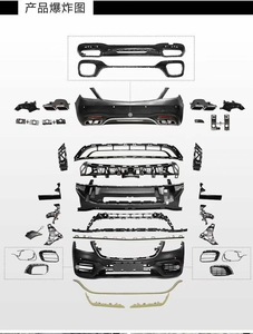 Kit carrosserie style S63 pour Classe S W222 restylée, pare-chocs avant et arrière, compatible avec <span class=keywords><strong>MB</strong></span> Classe S S320 S400 S450 <span class=keywords><strong>S600</strong></span> 2014-2020 - Product Image 2