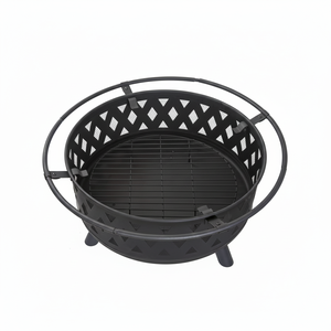 หลุมไฟเหล็กพร้อมโซนเปลวไฟกว้างพิเศษและฐานปลอดภัยต่อสภาพอากาศที่สร้างขึ้นเพื่อการทำความร้อนในสวนหลังบ้าน - Product Image 1