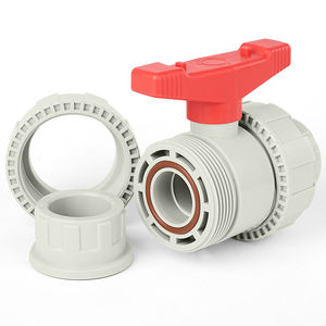 วาล์วเชื่อมแบบก้นแนวอุตสาหกรรม PPH fluororubber Union แบบคู่ - Product Image 3