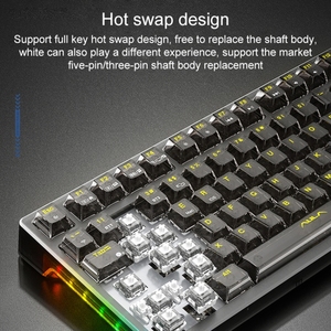 Keyboard Mekanikal RGB, untuk AULA F98 Pro 99 tombol berkabel/2.4G nirkabel tiga <span class=keywords><strong>Model</strong></span> - Product Image 5