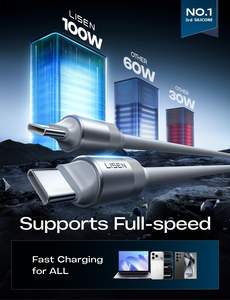 Cable de Carga LISEN de 3 Metros con Cable de Datos de Silicona Suave al Tacto para Uso en Casa y Oficina, Compatible con iPhone 17 16 15 14, <span class=keywords><strong>Samsung</strong></span> S25, Laptop y PC - Product Image 4