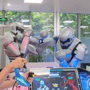 Robot de combat interactif géant télécommandé pour deux joueurs, avec rotation et attaque, robot humanoïde de boxe télécommandé - Product Image 3