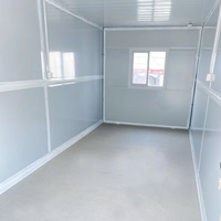 Maison conteneur pliable en acier 20 pieds, bureau mobile, salle de sport préfabriquée, dortoir, appartement, design moderne, protection de l'environnement
