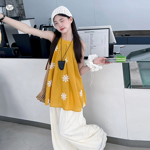 Set di Abbigliamento Estivo 2026 per Ragazze Adolescenti: Top e Pantaloni 2 Pezzi, Moda Casual per Vacanze e Uso Quotidiano - Product Image 3