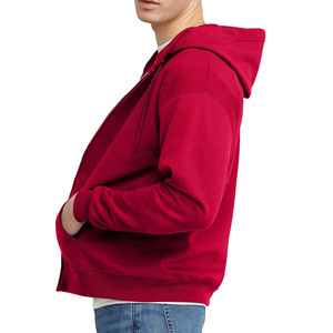 Logo personnalisé à manches longues pour hommes Basics sweats à capuche en coton mélangé Fitness plaine sweat à capuche zippé hommes Streetwear sweats à capuche zippés pour hommes - Product Image 6