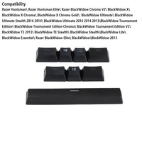 Touches de barre d'espace translucides personnalisées Ra-zer 6u/Cor-sair 6.5u, 8 touches PBT Doubleshot pour clavier Razer Logi-tech Cor-sair