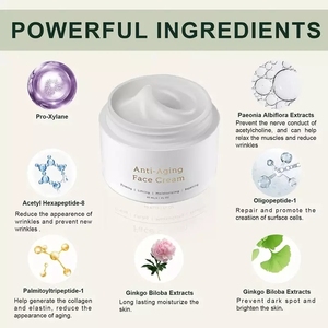 Crème <span class=keywords><strong>anti</strong></span>-âge à base de plantes biologiques, hydratant pour le visage <span class=keywords><strong>anti</strong></span>-<span class=keywords><strong>rides</strong></span> avec Pro-Xylane et peptides - Product Image 2