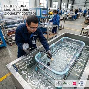 Piscina Pieghevole <span class=keywords><strong>per</strong></span> Neonati, <span class=keywords><strong>Vasca</strong></span> da Bagno in PVC Non Gonfiabile con Supporto a 4 Aste <span class=keywords><strong>per</strong></span> il Gioco in Acqua dei Bambini - Product Image 6
