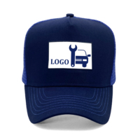 Gorras Trucker Personalizadas con Logotipo, 5 Paneles, Perfil Alto, Bordado, Parche Impreso, Unisex, Malla, Cierre a Presión, Ajuste Profundo