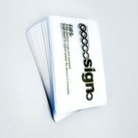 Cartes de visite de luxe imprimées en feuille d'or en plastique transparent PVC avec impression personnalisée