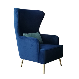 <span class=keywords><strong>Fauteuil</strong></span> luxe de style moderne et contemporain, pour vip, à dossier haut, en velours <span class=keywords><strong>vert</strong></span>, avec ailes - Product Image 1