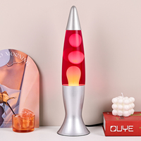 17 ans d'usine Design Led Decor Night Light Bullet Glass Shade Motion Light Gray lava Lamp