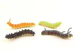 Verssagiles en plastique, insectes amusants, blagues et farces, cadeau d'Halloween, jouets pour enfants, modèles d'insectes miniatures, chenilles en plastique - Product Image 4