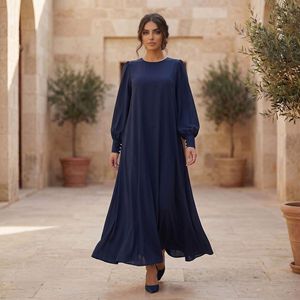 26 Nuevos Vestidos de Noche Árabes de Dubái para Mujer, Sólidos y Sensuales, de Lujo Ligero, de Poliéster, Estilo Sudeste Asiático y Dubái - Product Image 6