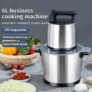 Picadora de Carne Comercial de Alta Resistencia 6L 8L 1200W, Procesador de Alimentos Eléctrico Multifunción 10L 15L 1400W, Triturador de Ñame y Procesador de Alimentos 12L - Product Image 4