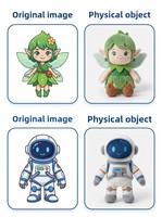 Peluche personnalisée de personnage d'anime ou de jeu, fabrication OEM/ODM, jouet en peluche sur mesure en polyester et coton PP, anti-stress