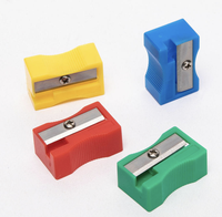 Taille-crayon manuel multicolore, lames durables en plastique et en acier, couleur personnalisée, taille-crayon pour étudiants, vente en gros
