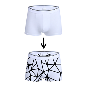 No Minimum Order Breathable White Blank Sublimation <strong>Polyester</strong> <strong>Boxers</strong> - Product Image 1