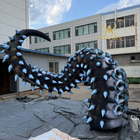 Ballon tentacule gonflable réaliste en tissu Oxford durable pour la décoration de fête d'Halloween au parc ou au château