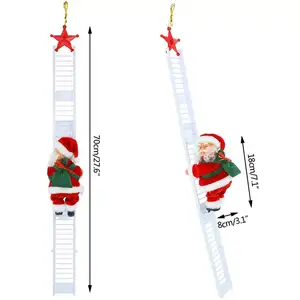 2025 joyeux nouveau noël décorations père noël automatique escalade <span class=keywords><strong>sur</strong></span> corde pour la maison intérieur boutique noël cadeau mur fenêtre suspendu - Product Image 1