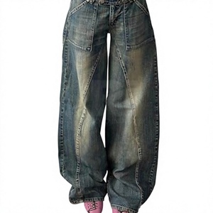 Pantalones Anchos Casuales de Moda para Mujer, Estilo Urbano, Ligeros, de Pierna Ancha, Ajuste Holgado, OEM ODM, Venta al Por Mayor - Product Image 6