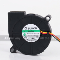 Kipas Pendingin Sunon Baru 5V 24V 48V DC 12V 2.4W AC EC 5015 50X50X15MM 5CM Turbo Proyektor Mute Blower Tiga Kabel MF50151VX-B02U-G99