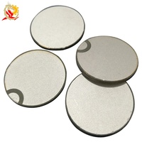 Diameter 10mm Ketebalan 2mm Bahan PZT 4 Cakram Keramik Piezoelektrik Pelat Keramik Piezo untuk Sensor Ultrasonik