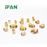 Латунные фитинги Ifan DIN 8077 высокого стандарта, все размеры, индивидуальный цвет, резьбовые латунные сантехнические фитинги
