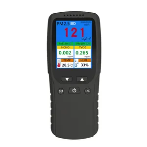 Medidor de Gas de mano multifuncional 7 en 1, probador Digital de temperatura y humedad, Detector TVOC HCHO PM2.5, Monitor de calidad del aire