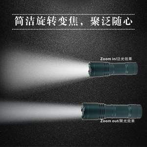 Cross Border Cob High Power Flashlight Rechargeable Led White <b>Light</b> Outdoor <b>Portable</b> Focusable <b>Night</b> Patrol Lamp - Product Image 3