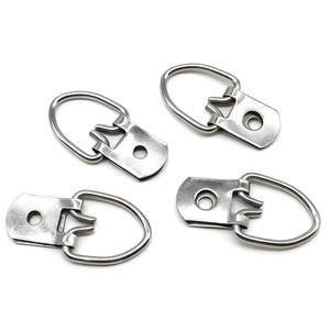 Metal Picture Frame Hooks Single Hole Round Silver <b>Thick</b> Wire 5-10kg Load Capacity For Wall Hanging Frames - Product Image 1