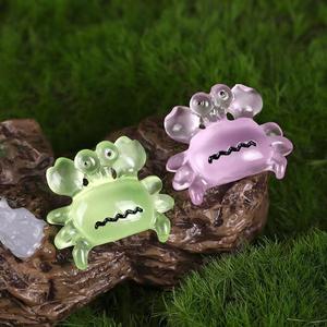 Simulación luminosa colorido cangrejo materiales hechos a mano DIY resina artesanía novedad dormitorio de los niños decoración de muebles - Product Image 3