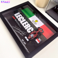 Modèle de voiture de course F1 3D réaliste et moderne, peint à la main, avec cadre photo en alliage personnalisé, art mural 3D par Ksart