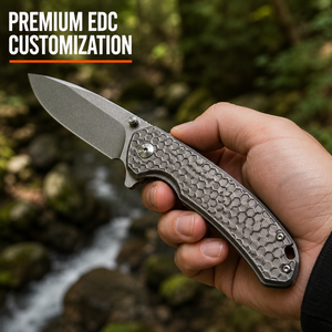 Servicio de Mecanizado CNC a Medida y Electroerosión por Hilo para Empuñaduras de Cuchillos de Acero Inoxidable y Titanio G10, Personalización OEM - Product Image 2