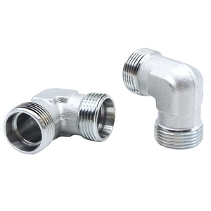 Conexión de Tubería en Codo de <span class=keywords><strong>Ángulo</strong></span> Recto Hidráulica 1C9/1D9, <span class=keywords><strong>Doble</strong></span> Cabezal, Funda de Cartucho, Férula Simple, Estándar DIN, Alta Presión, Zinc - Product Image 6