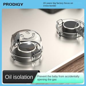 Prodigy Cache-bouton de sécurité pour four et cuisinière en plastique écologique pour bébé - Transparent Lot de 5 - Product Image 4