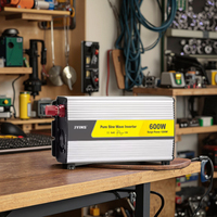 Convertitori auto solari a onda sinusoidale pura da 600W per Inverter di alimentazione al litio 12v convertitore 220v Inverter solari