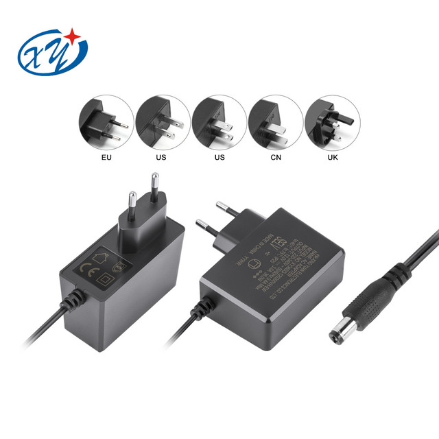 36W Class 2 Adapter with Switching Power Supply 120VAC Input 12V 24V Output Optional PC Material Over Voltage Current Protection