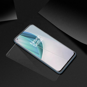 Protecteur d'écran en verre trempé transparent de 0.33mm couverture complète dureté 9H pour téléphone portable OnePlus Nord 2 5G - Product Image 2