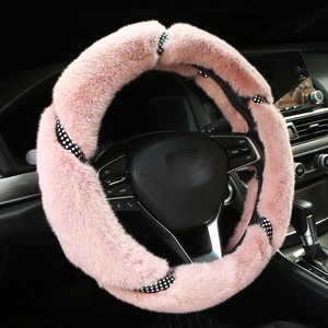Protector de Volante de Coche de Felpa <span class=keywords><strong>Rosa</strong></span> Peludo Lindo de Invierno Universal, Vendedor Caliente - Product Image 1