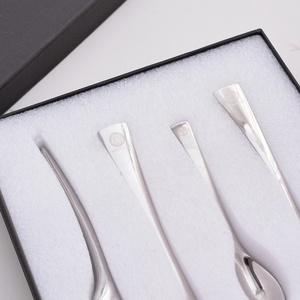 Hot Sale Mirror Wedding Serving <b>Flatware</b> <b>Set</b> Stainless Steel Cutlery <b>Set</b> of 4-pcs <b>Set</b> - Product Image 2